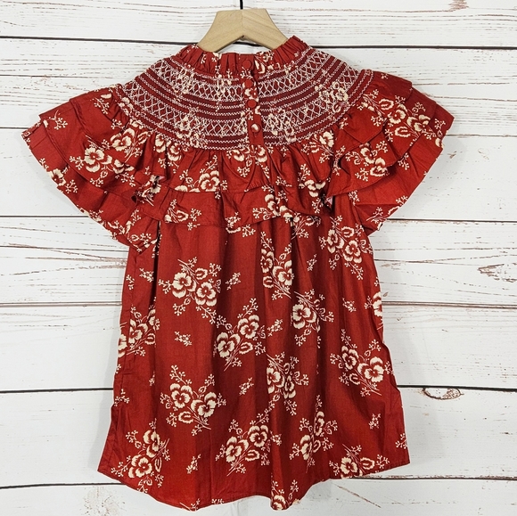 Sea NY | Alessia Red Floral Ruffle Top NWT - Picture 5 of 8